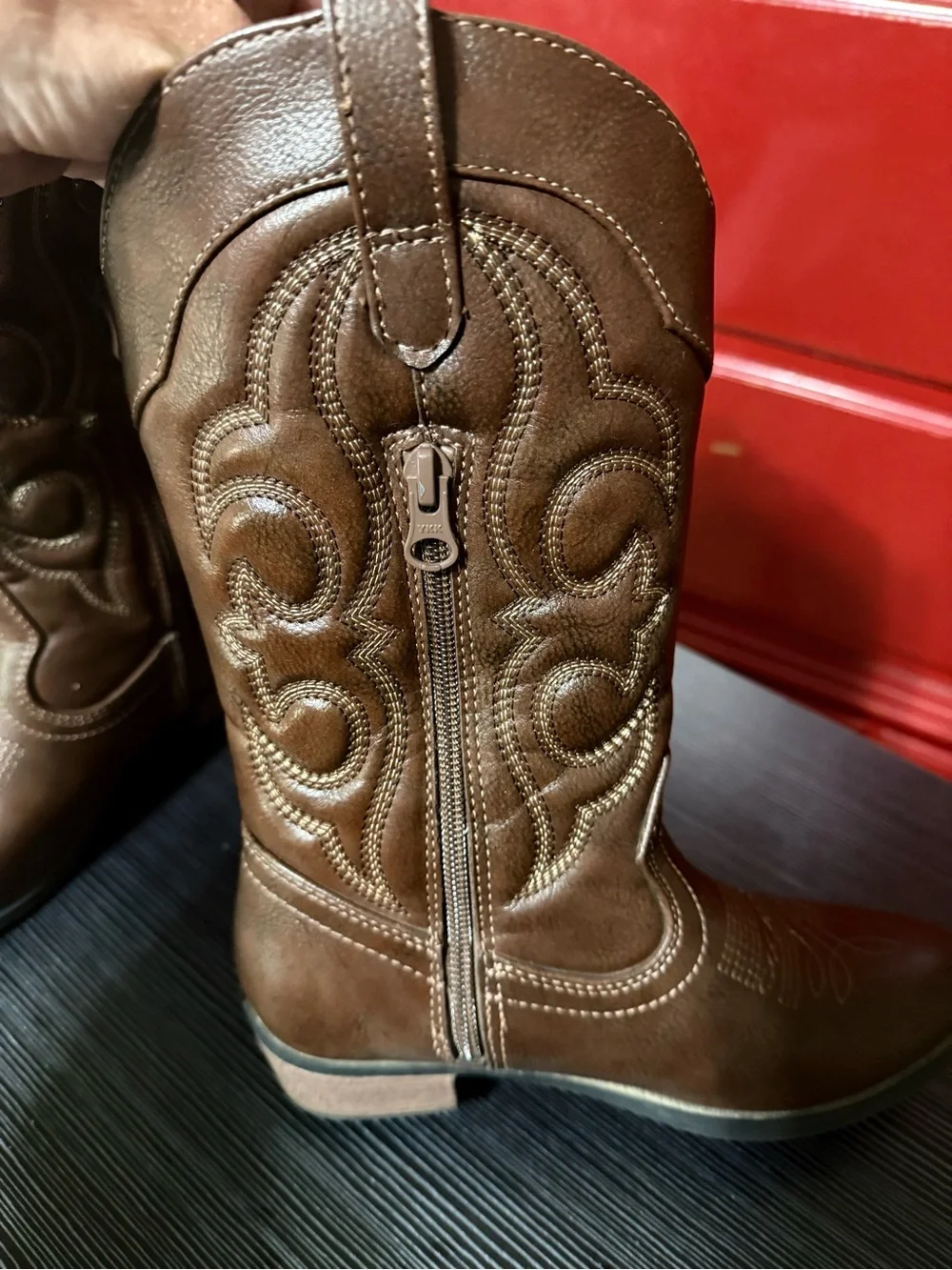 Girls Brown boots Target brand size 2